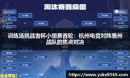 训练场挑战者杯小组赛首轮：杭州电竞对阵惠州战队的焦点对决